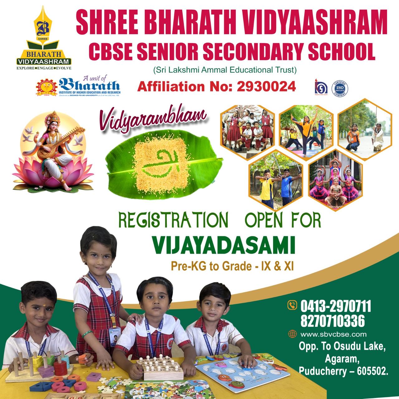 Vijayadashami admission open 2024